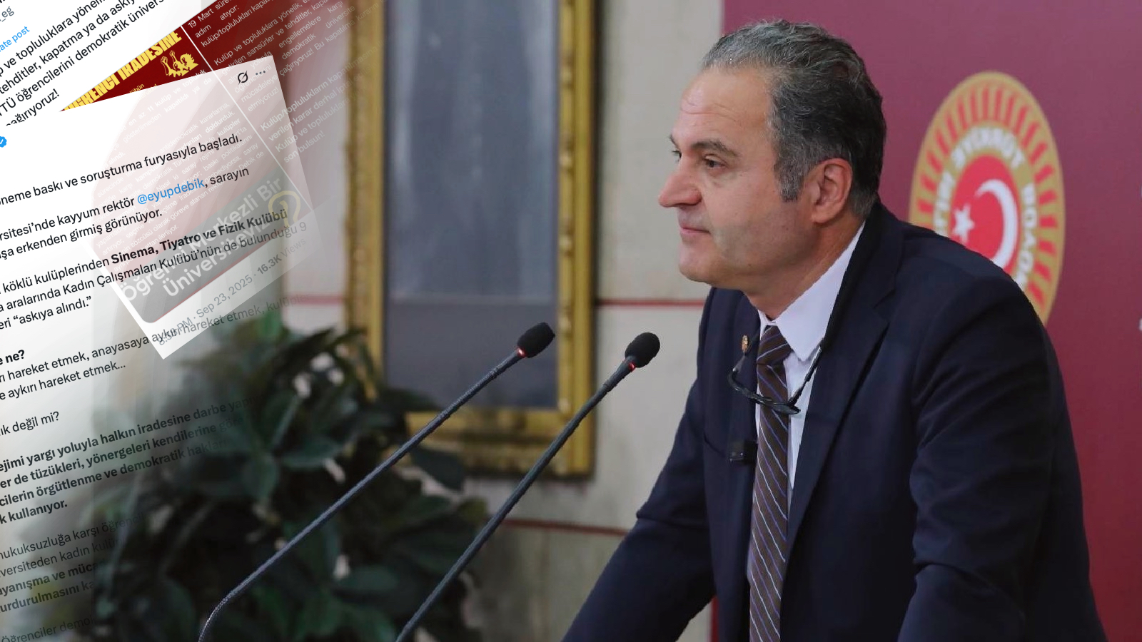 yildiz teknik universitesindeki kulup kapatmalarina emek partili bayhandan tepki kayyim rektorler ogrencilerin orgutlenme ve demokratik haklarini kisitliyor cmSsACsZ